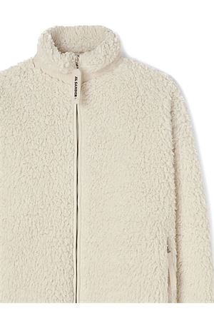 Cardigan in finto shearling bianco crema JIL SANDER | J47GU0011J20088106